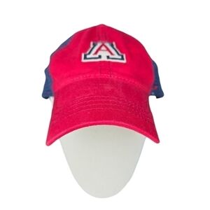 Zephyr Arizona Wildcats Colorblock Embroidered Logo Snapback Baseball Hat Cap